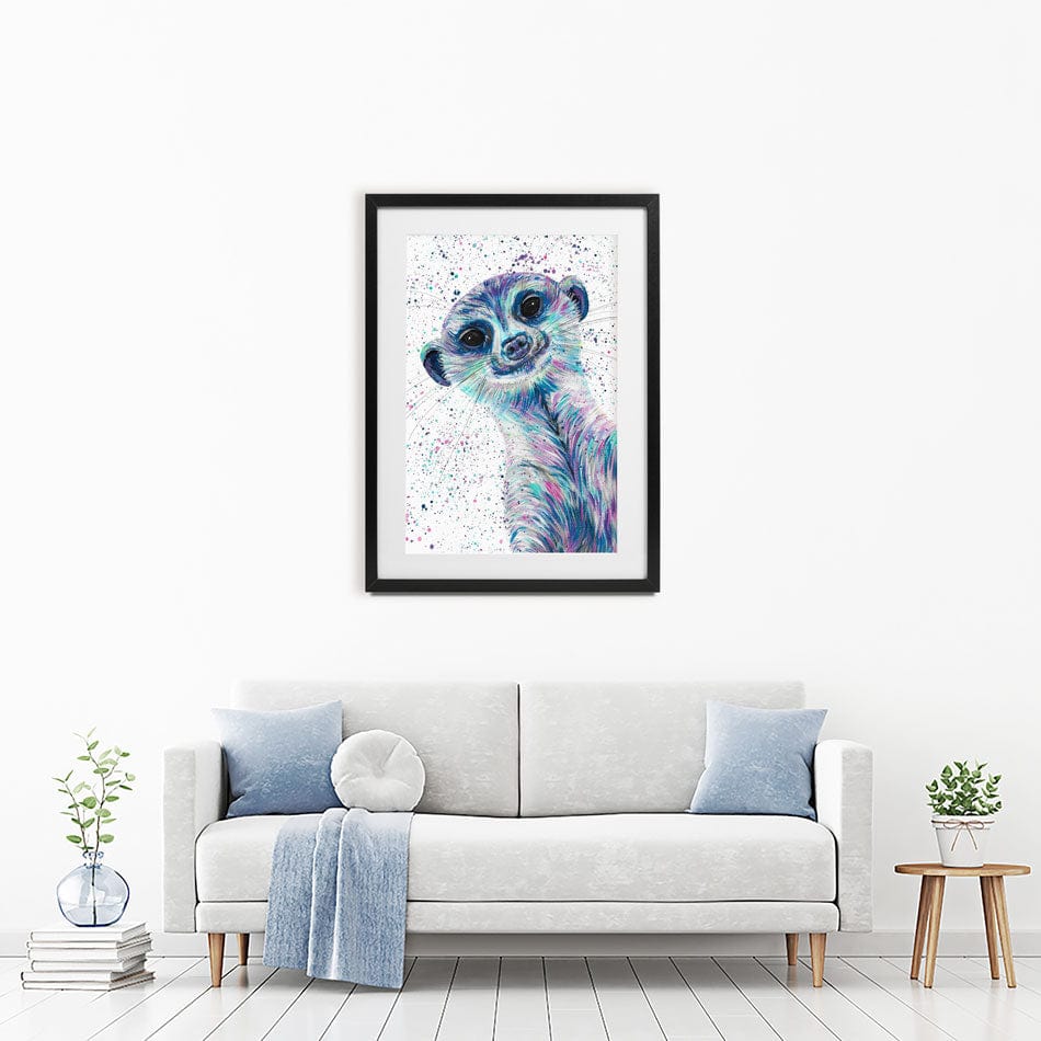 Meerkat Mervin Framed Art Print wall art product Emma LC Art