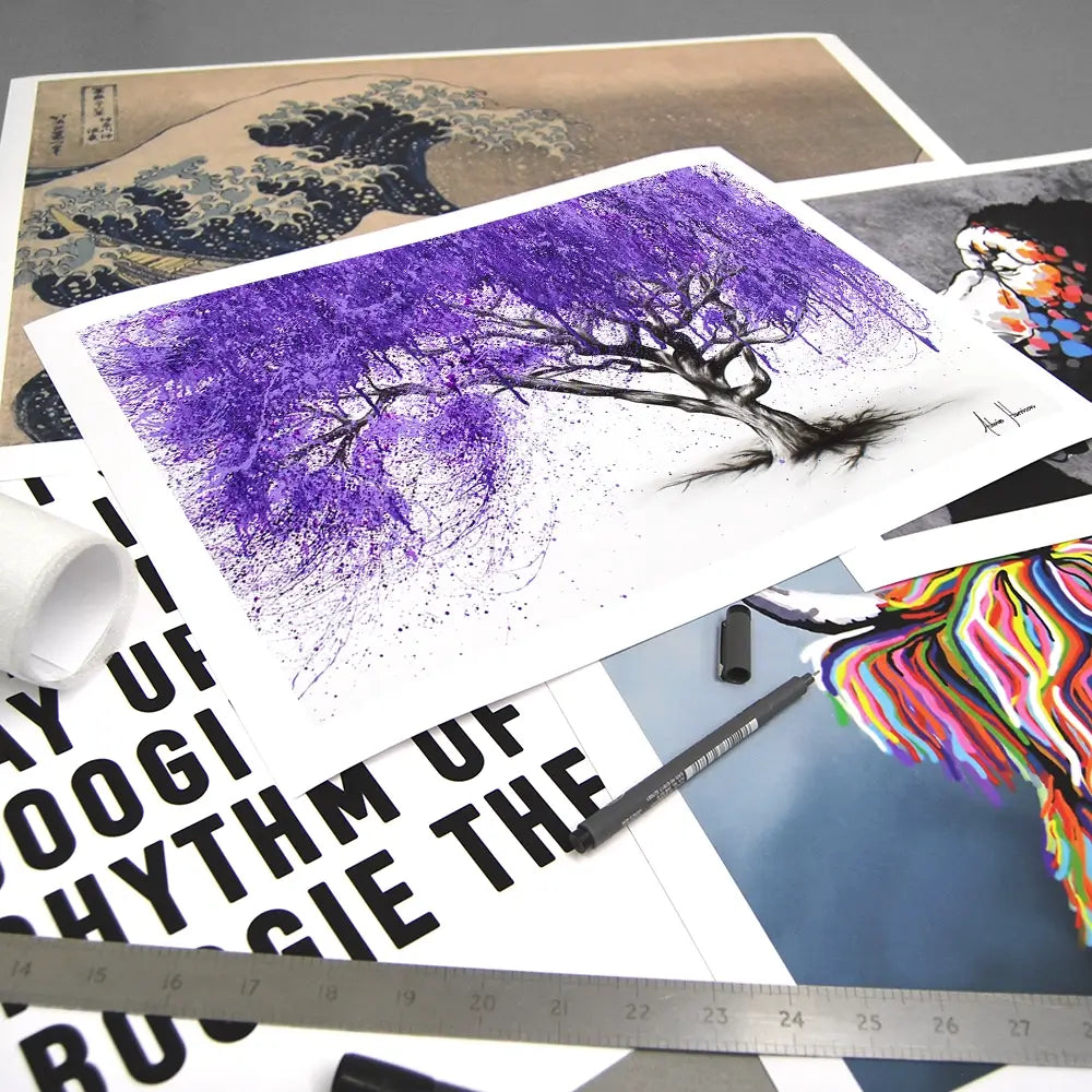 Meet You At The Jacaranda Art Print Meet You At The Jacaranda Art Print wall art product Ashvin Harrison