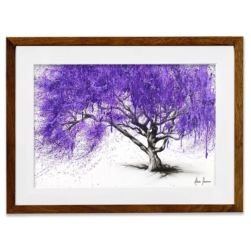 Meet You At The Jacaranda Framed Art Print Meet You At The Jacaranda Framed Art Print wall art product Ashvin Harrison