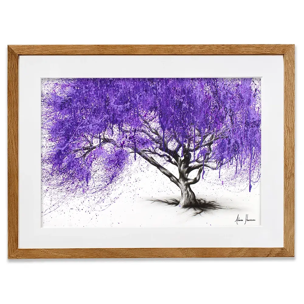 Meet You At The Jacaranda Framed Art Print Meet You At The Jacaranda Framed Art Print wall art product Ashvin Harrison