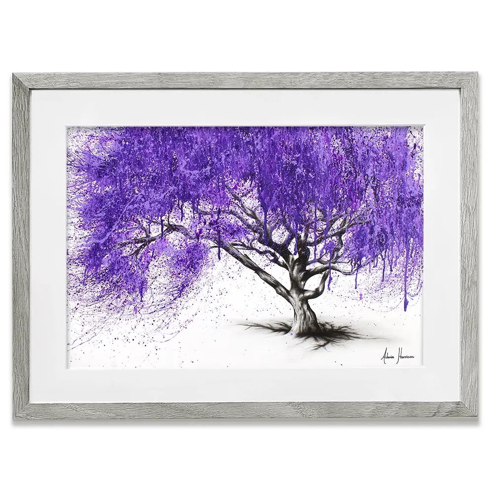 Meet You At The Jacaranda Framed Art Print Meet You At The Jacaranda Framed Art Print wall art product Ashvin Harrison