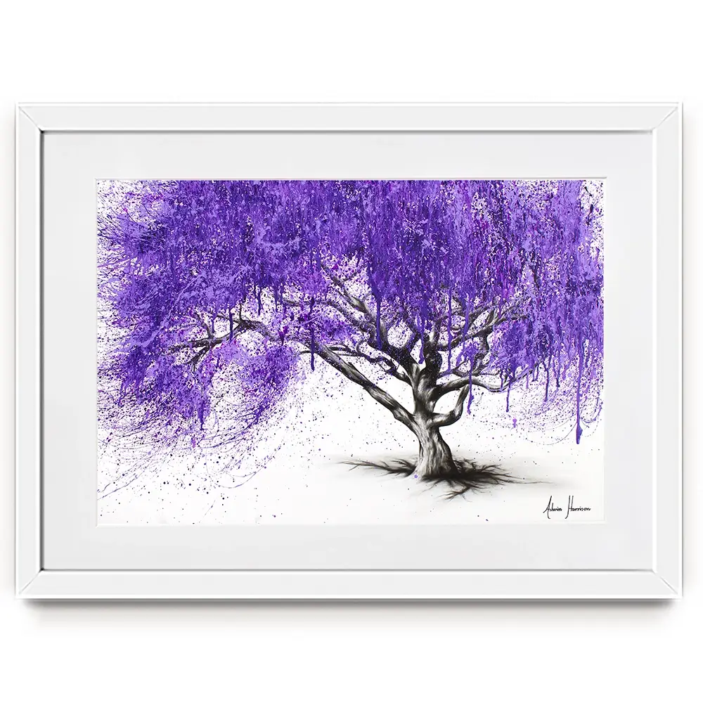 Meet You At The Jacaranda Framed Art Print Meet You At The Jacaranda Framed Art Print wall art product Ashvin Harrison