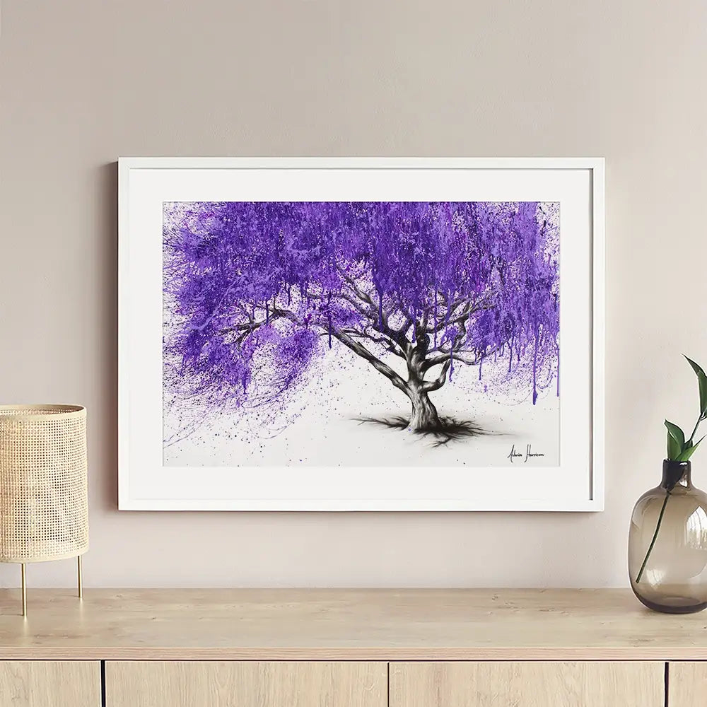 Meet You At The Jacaranda Framed Art Print Meet You At The Jacaranda Framed Art Print wall art product Ashvin Harrison