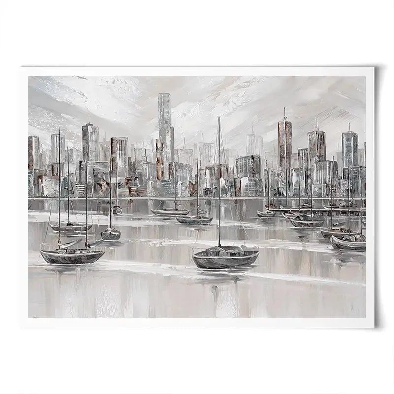 Melbourne City Skyline Art Print Melbourne City Skyline Art Print wall art product Isabella Karolewicz