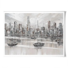 Melbourne City Skyline Art Print Melbourne City Skyline Art Print wall art product Isabella Karolewicz