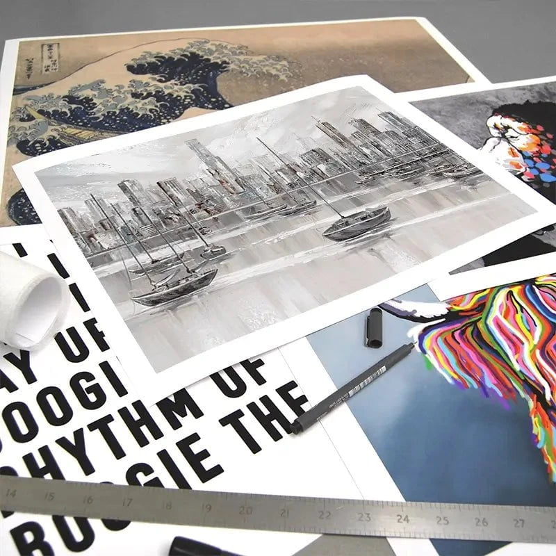 Melbourne City Skyline Art Print Melbourne City Skyline Art Print wall art product Isabella Karolewicz