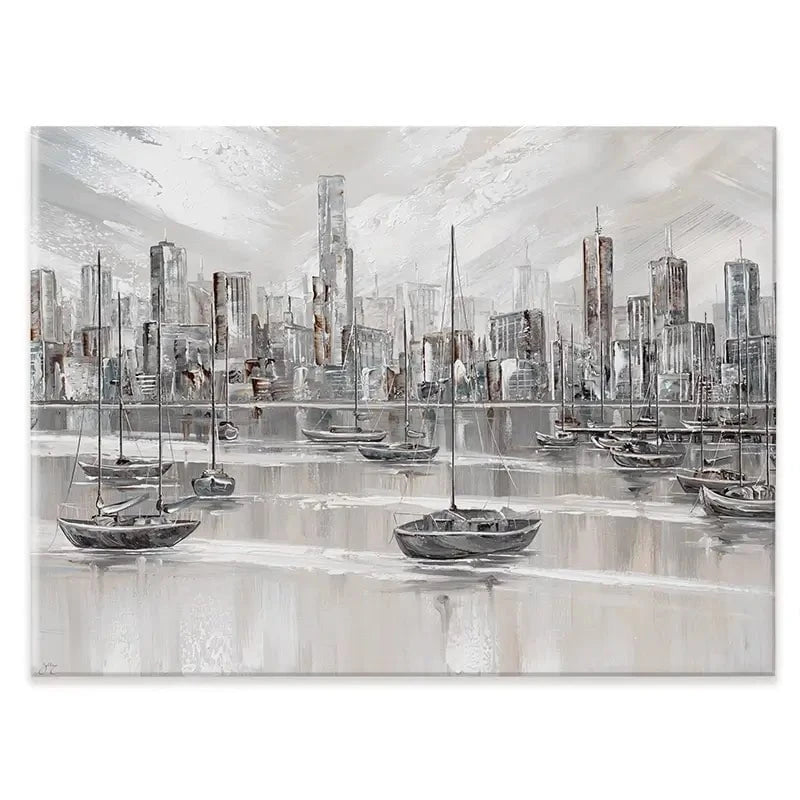 Melbourne City Skyline Canvas Print Melbourne City Skyline Canvas Print wall art product Isabella Karolewicz
