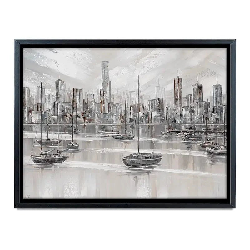 Melbourne City Skyline Canvas Print Melbourne City Skyline Canvas Print wall art product Isabella Karolewicz