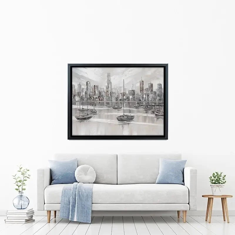 Melbourne City Skyline Canvas Print Melbourne City Skyline Canvas Print wall art product Isabella Karolewicz
