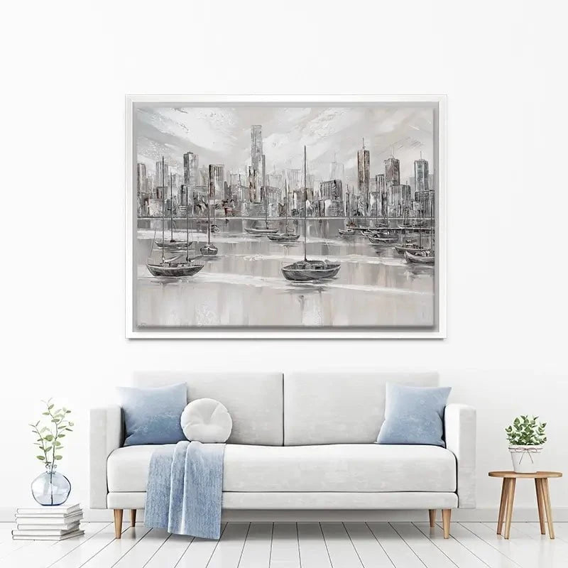 Melbourne City Skyline Canvas Print Melbourne City Skyline Canvas Print wall art product Isabella Karolewicz
