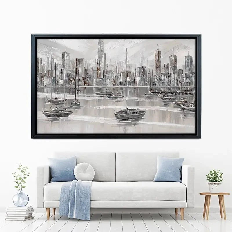Melbourne City Skyline Canvas Print Melbourne City Skyline Canvas Print wall art product Isabella Karolewicz