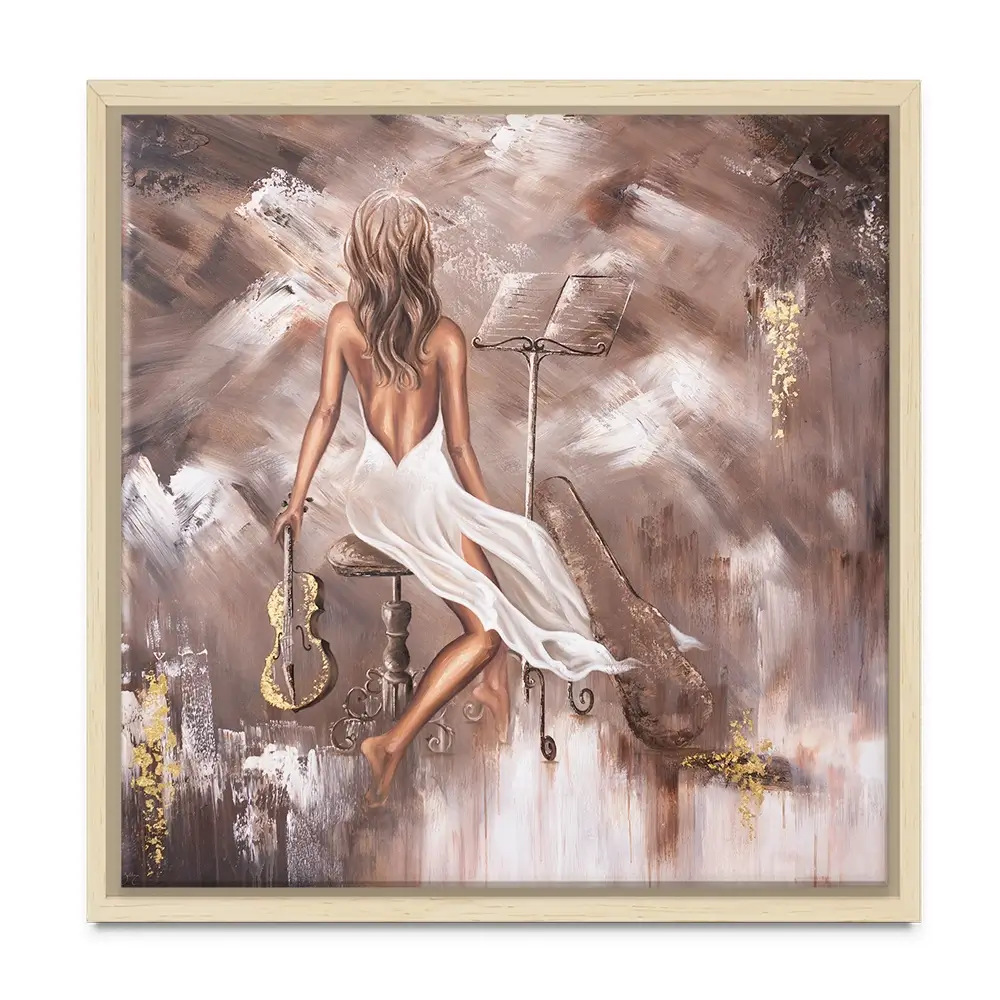 Mellifluous Square Canvas Print Mellifluous Square Canvas Print wall art product Isabella Karolewicz