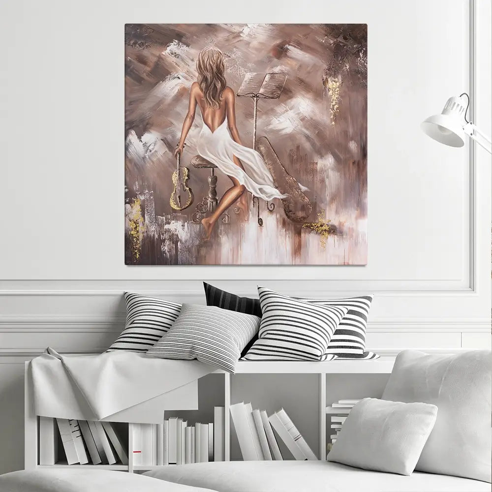 Mellifluous Square Canvas Print Mellifluous Square Canvas Print wall art product Isabella Karolewicz