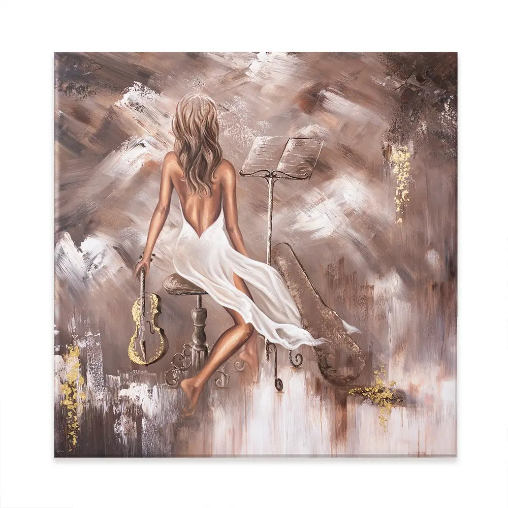 Mellifluous Square Canvas Print Mellifluous Square Canvas Print wall art product Isabella Karolewicz