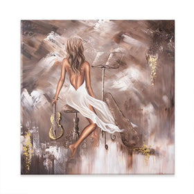 Mellifluous Square Canvas Print Mellifluous Square Canvas Print wall art product Isabella Karolewicz
