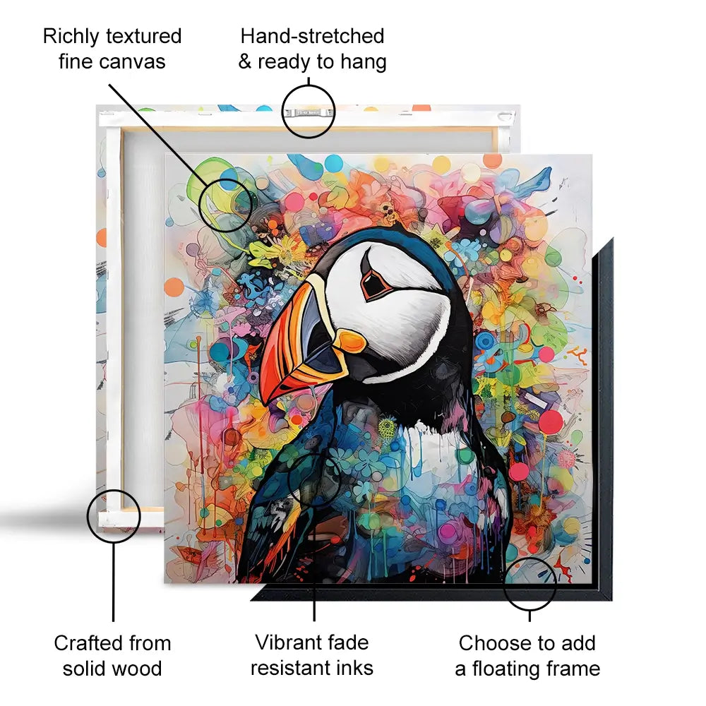 Mercurial Puffin Oversized Canvas Print Mercurial Puffin Oversized Canvas Print wall art product David Alexander Elder