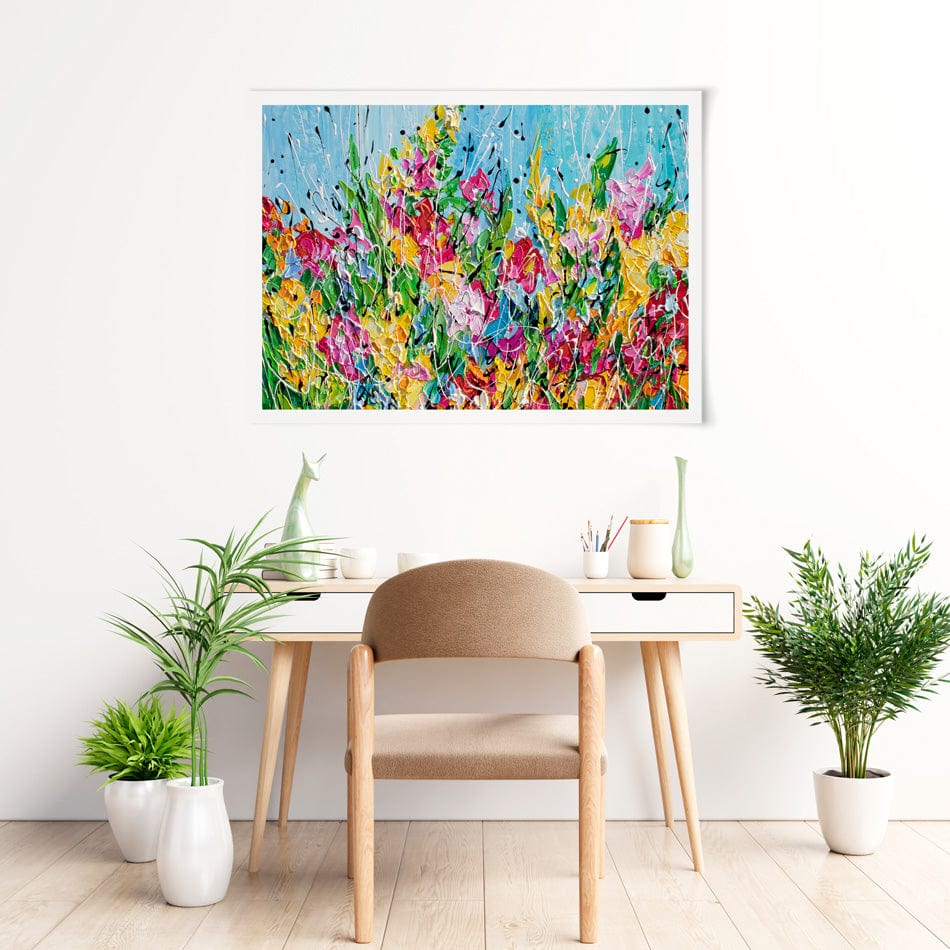 Messy Floral Art Print wall art product Olga Tkachyk
