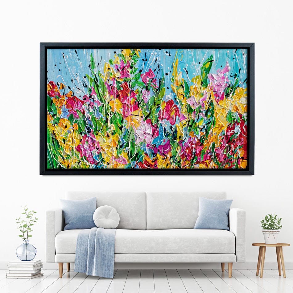 Messy Floral Canvas Print wall art product Olga Tkachyk