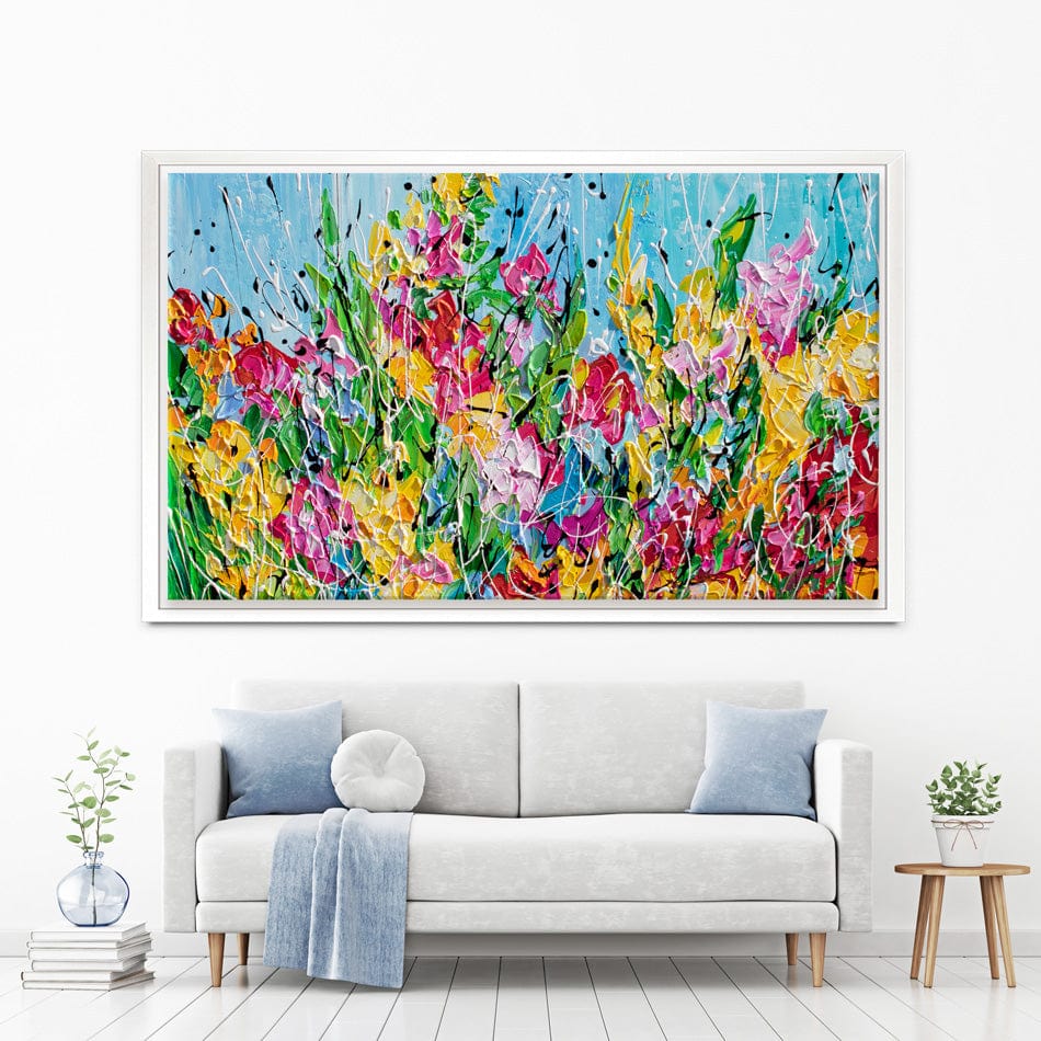 Messy Floral Canvas Print wall art product Olga Tkachyk