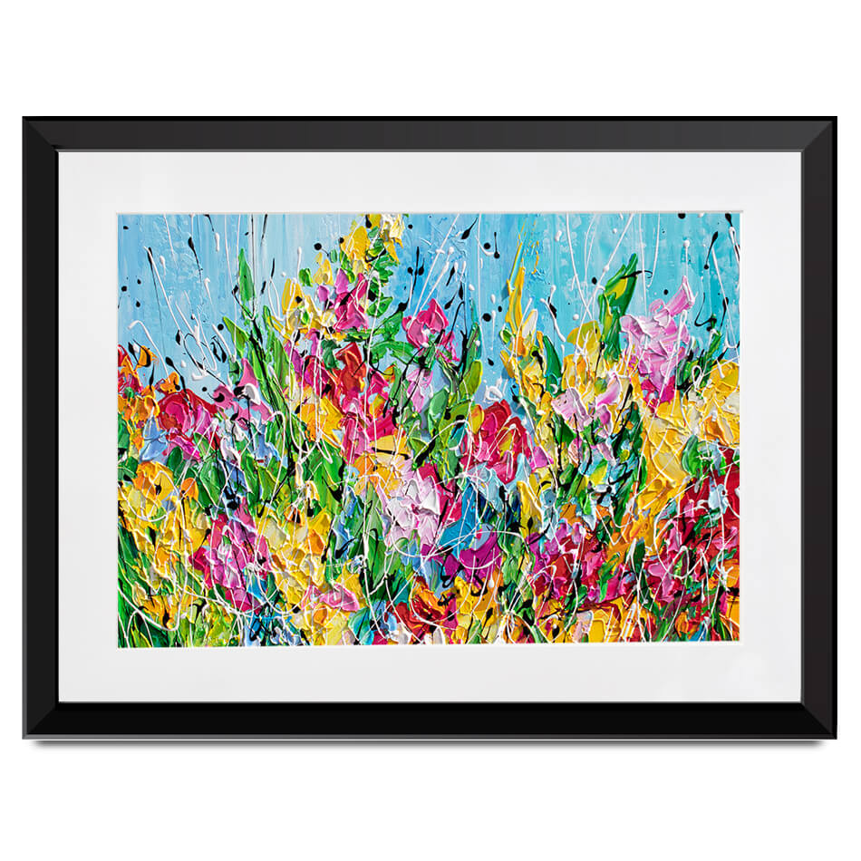Messy Floral Framed Art Print Messy Floral Framed Art Print wall art product Olga Tkachyk