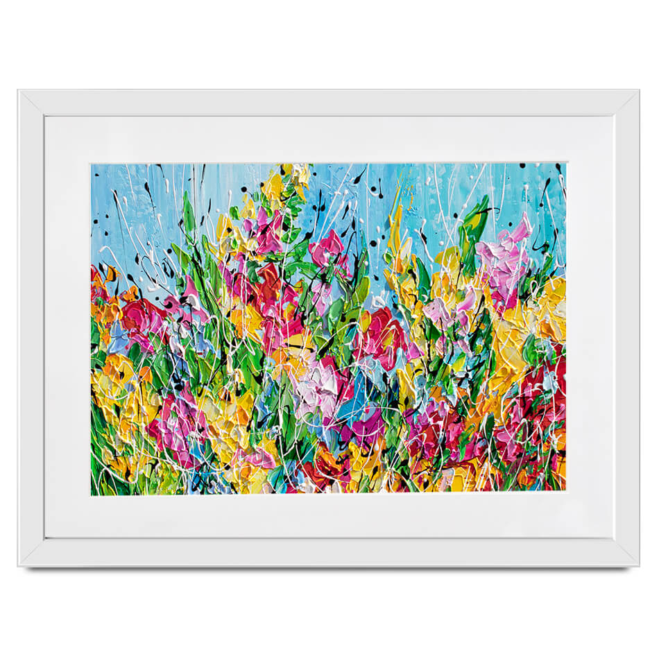 Messy Floral Framed Art Print Messy Floral Framed Art Print wall art product Olga Tkachyk