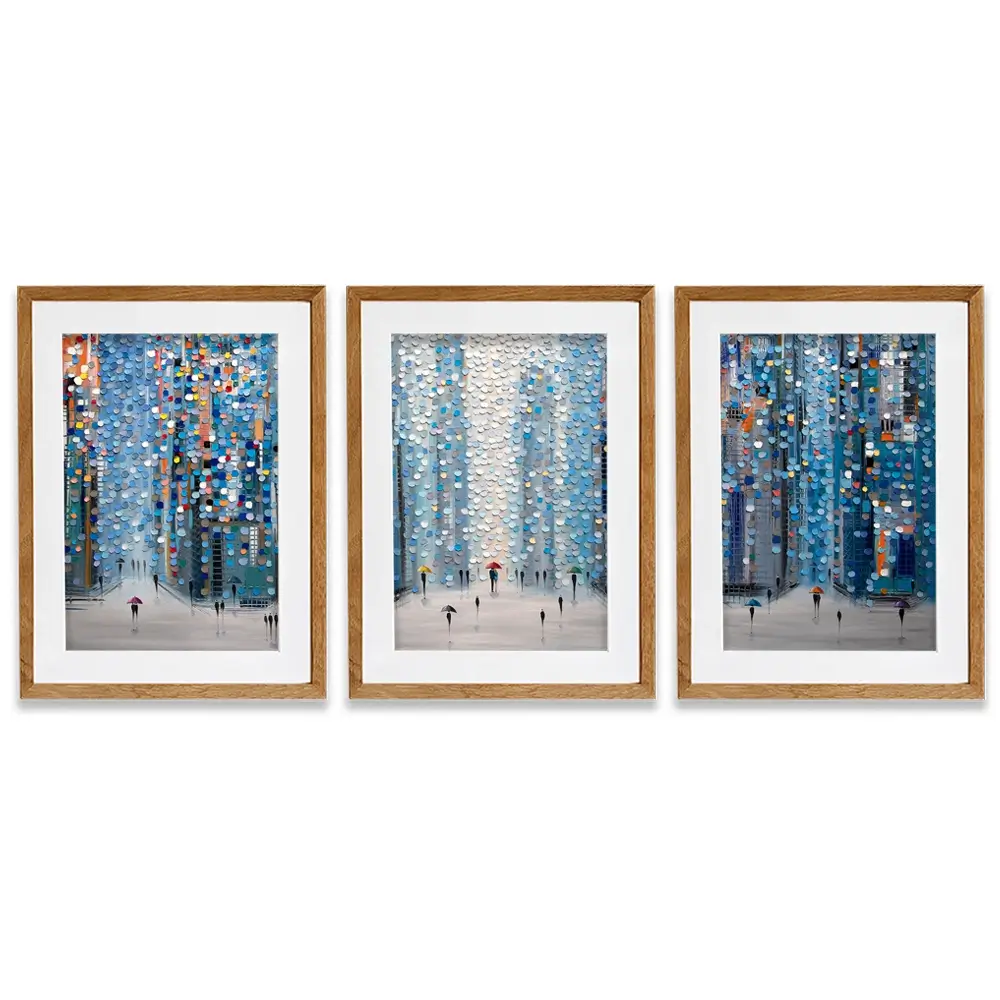 Metropolitan Dreams Framed Art Print Trio Metropolitan Dreams Framed Art Print Trio wall art product Ekaterina Ermilkina