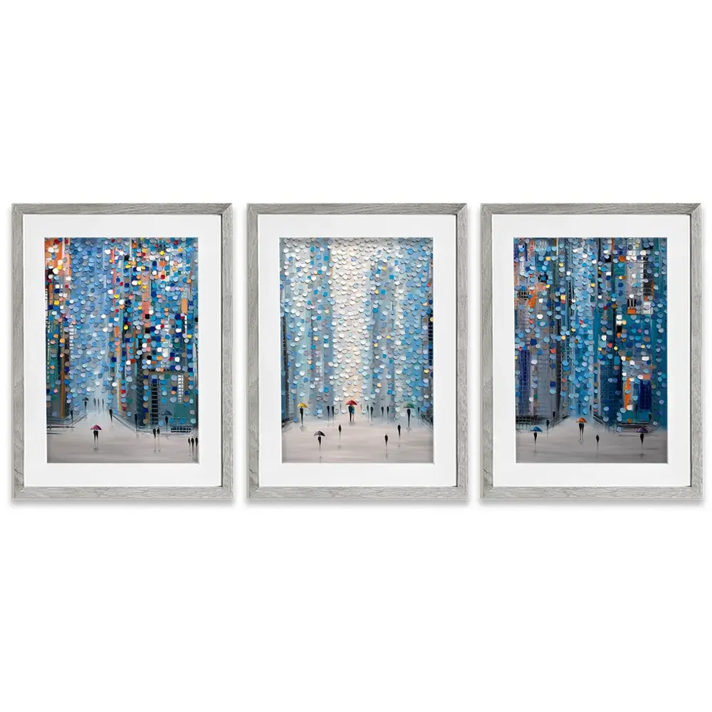 Metropolitan Dreams Framed Art Print Trio Metropolitan Dreams Framed Art Print Trio wall art product Ekaterina Ermilkina