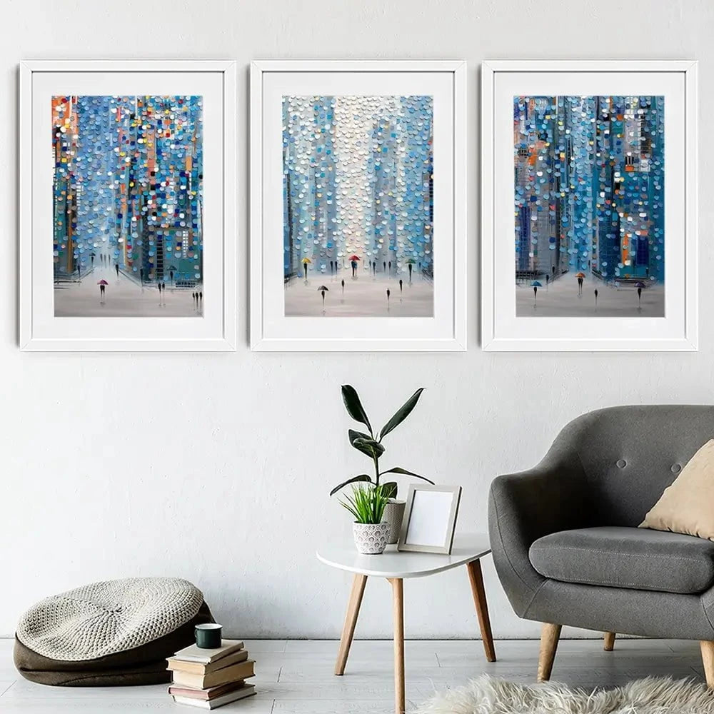Metropolitan Dreams Framed Art Print Trio Metropolitan Dreams Framed Art Print Trio wall art product Ekaterina Ermilkina