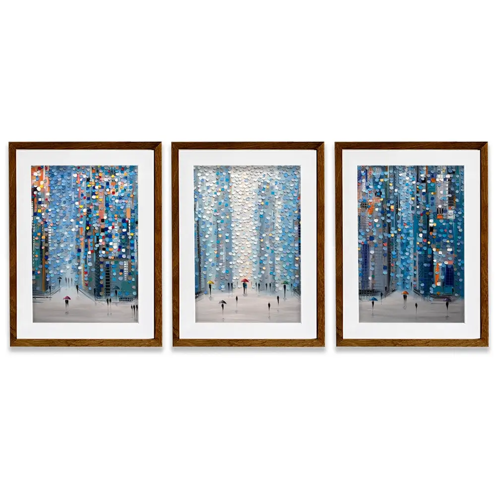 Metropolitan Dreams Framed Art Print Trio Metropolitan Dreams Framed Art Print Trio wall art product Ekaterina Ermilkina