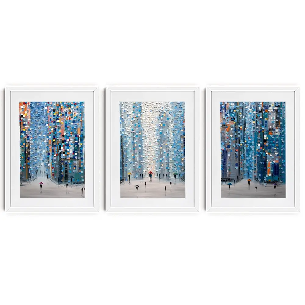Metropolitan Dreams Framed Art Print Trio Metropolitan Dreams Framed Art Print Trio wall art product Ekaterina Ermilkina