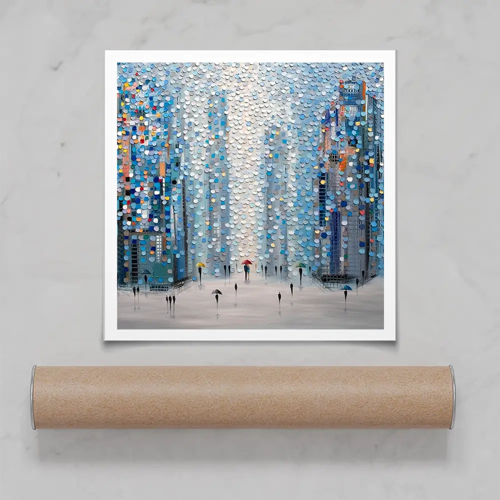 Metropolitan Dreams Square Art Print Metropolitan Dreams Square Art Print wall art product Ekaterina Ermilkina