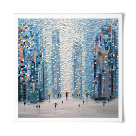 Metropolitan Dreams Square Art Print Metropolitan Dreams Square Art Print wall art product Ekaterina Ermilkina