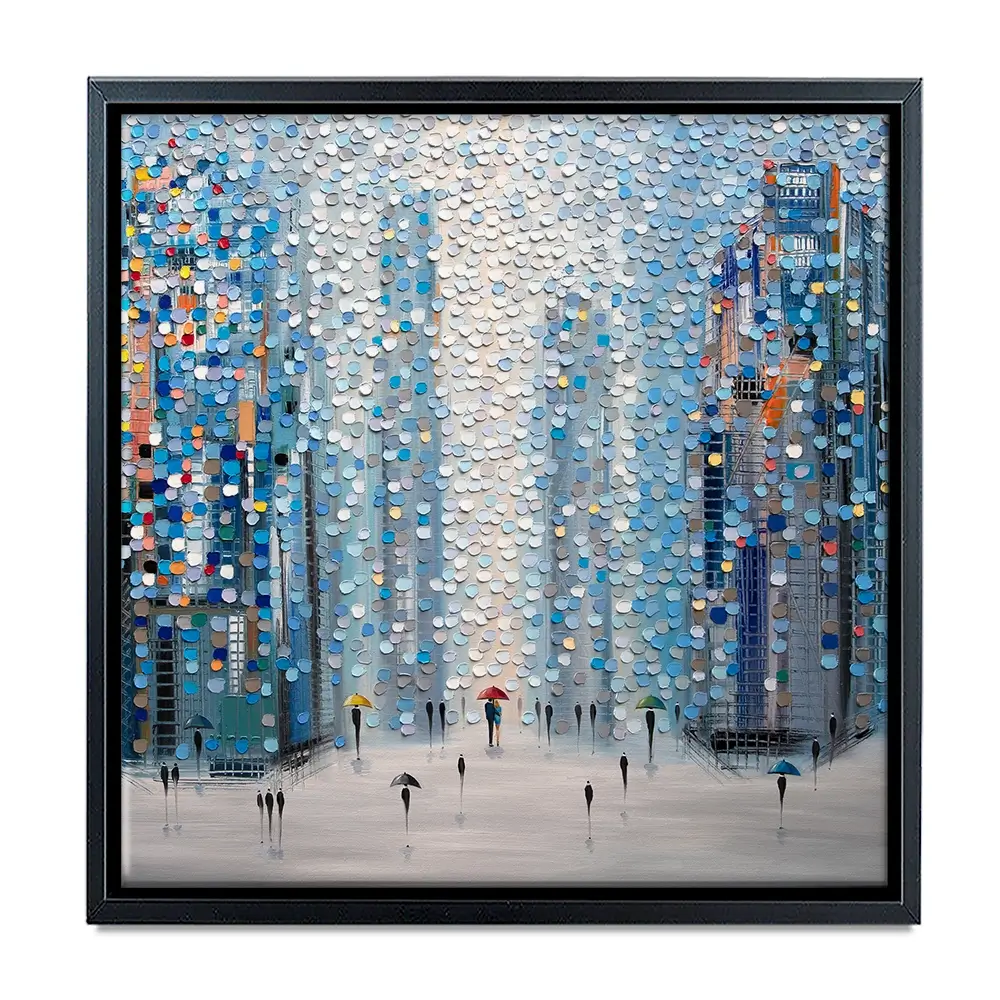 Metropolitan Dreams Square Canvas Print Metropolitan Dreams Square Canvas Print wall art product Ekaterina Ermilkina