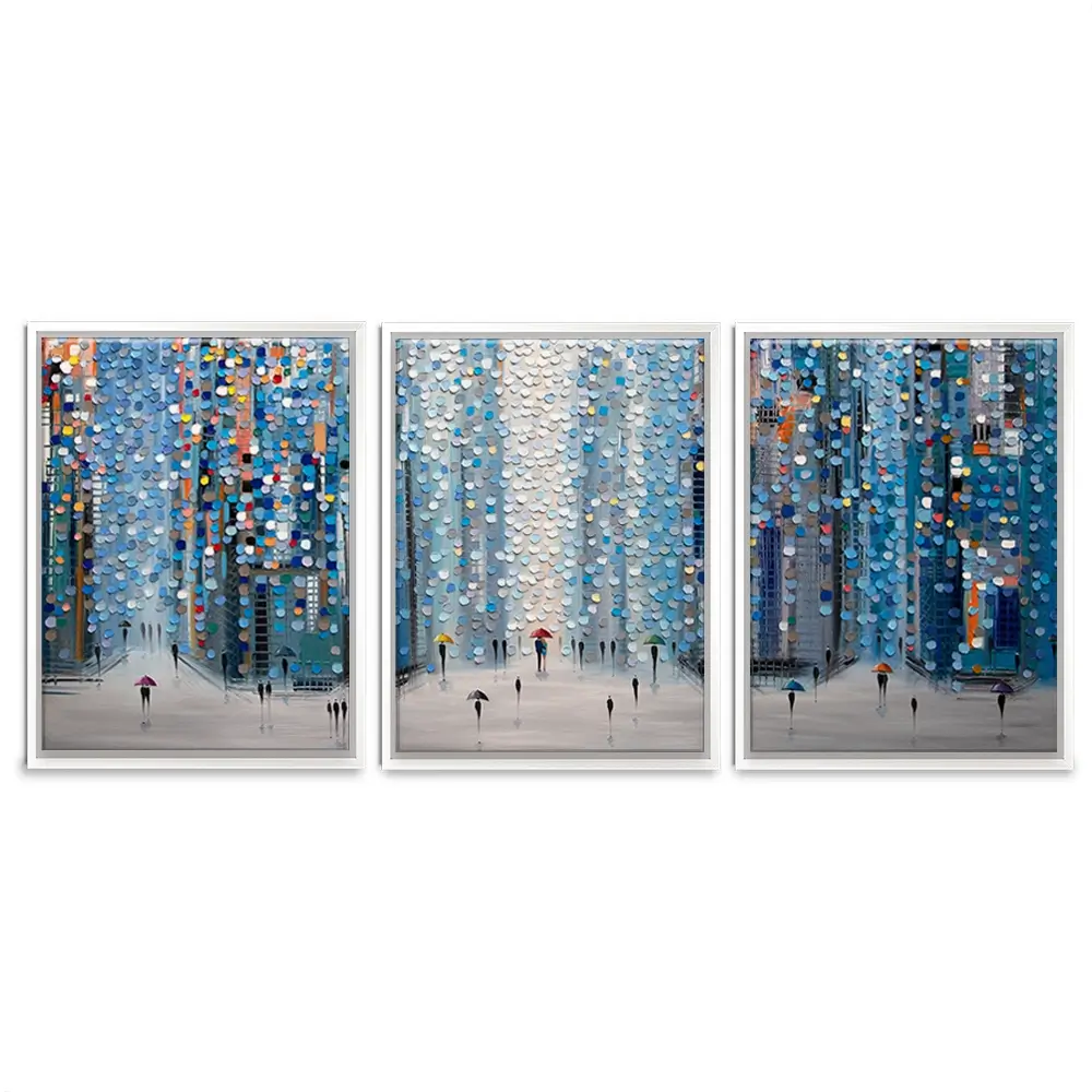 Metropolitan Dreams Trio Canvas Print Metropolitan Dreams Trio Canvas Print wall art product Ekaterina Ermilkina