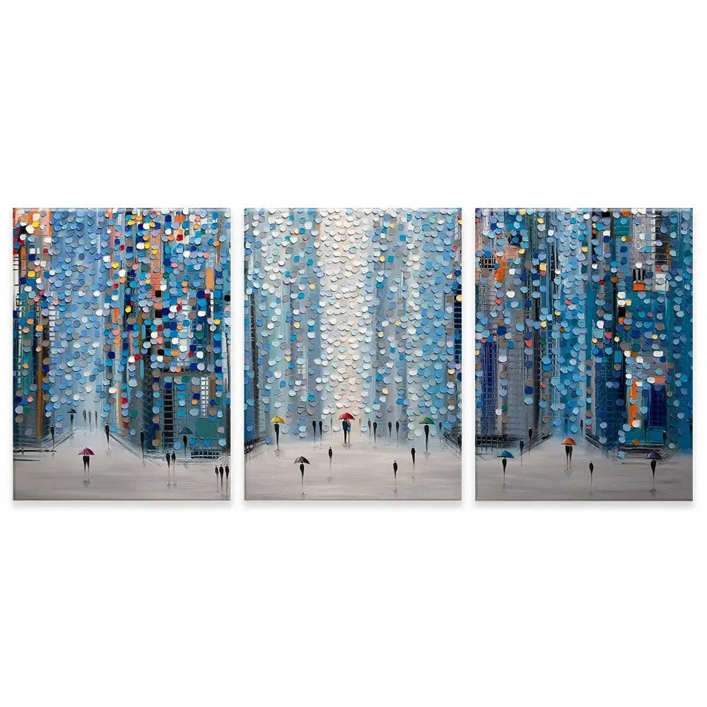 Metropolitan Dreams Trio Canvas Print Metropolitan Dreams Trio Canvas Print wall art product Ekaterina Ermilkina