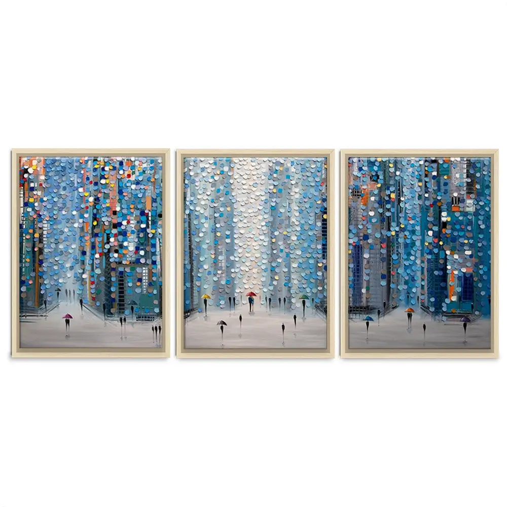 Metropolitan Dreams Trio Canvas Print Metropolitan Dreams Trio Canvas Print wall art product Ekaterina Ermilkina