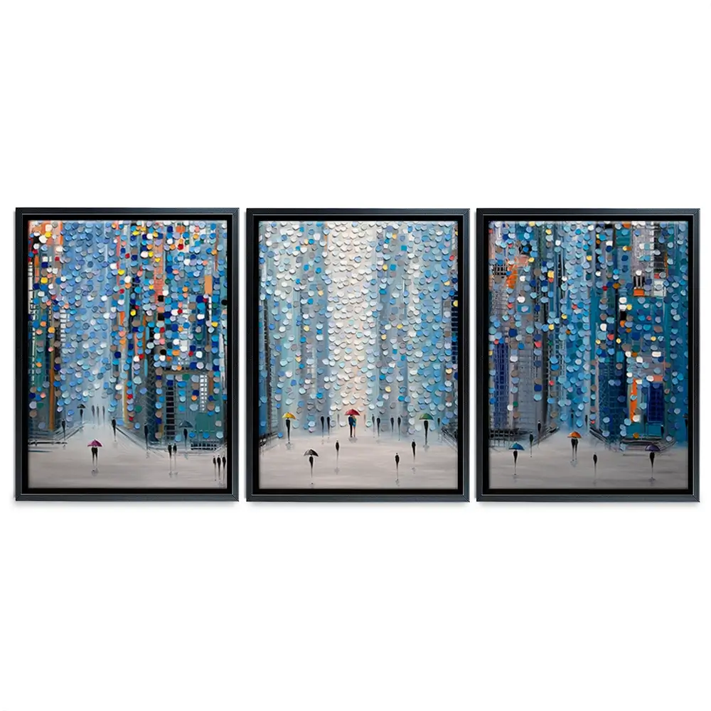 Metropolitan Dreams Trio Canvas Print Metropolitan Dreams Trio Canvas Print wall art product Ekaterina Ermilkina