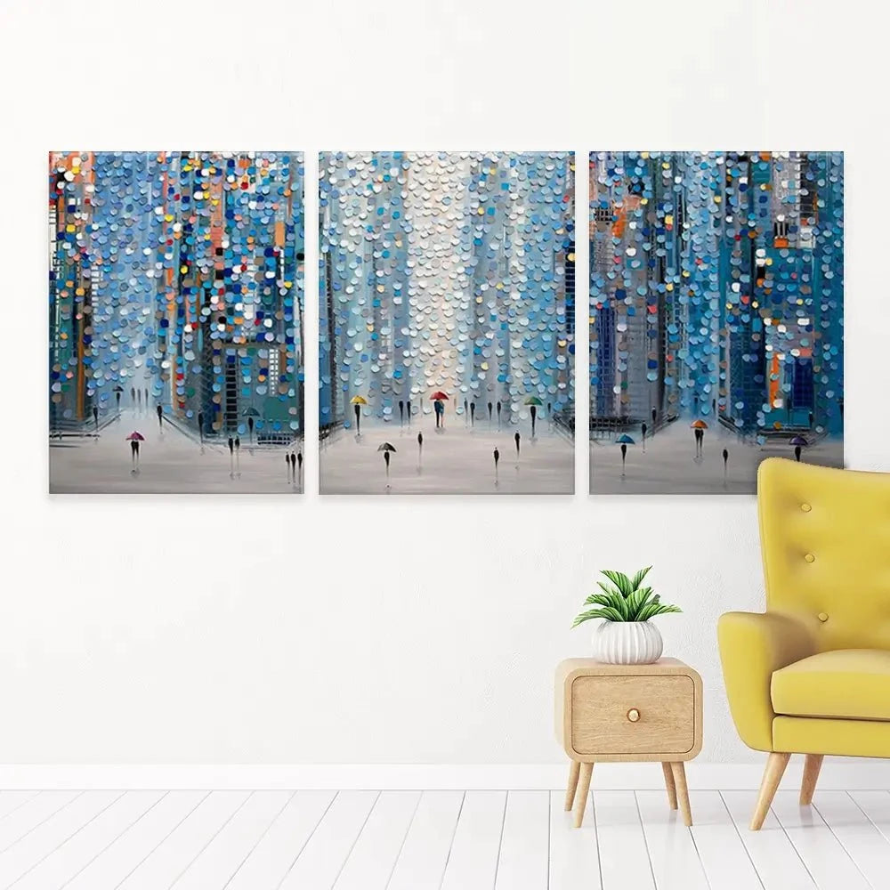 Metropolitan Dreams Trio Canvas Print Metropolitan Dreams Trio Canvas Print wall art product Ekaterina Ermilkina