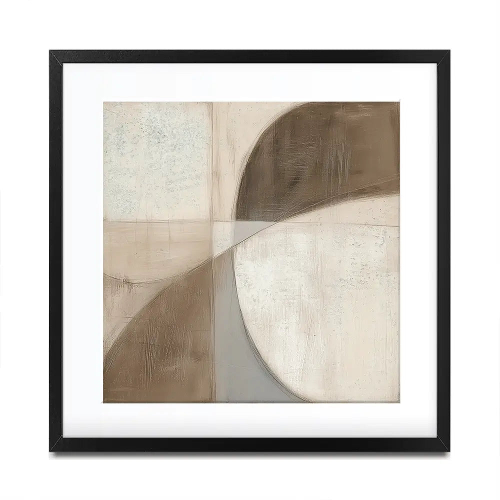 Mid Century Shapes Square Framed Art Print Mid Century Shapes Square Framed Art Print wall art product Chromatic Storm Studio