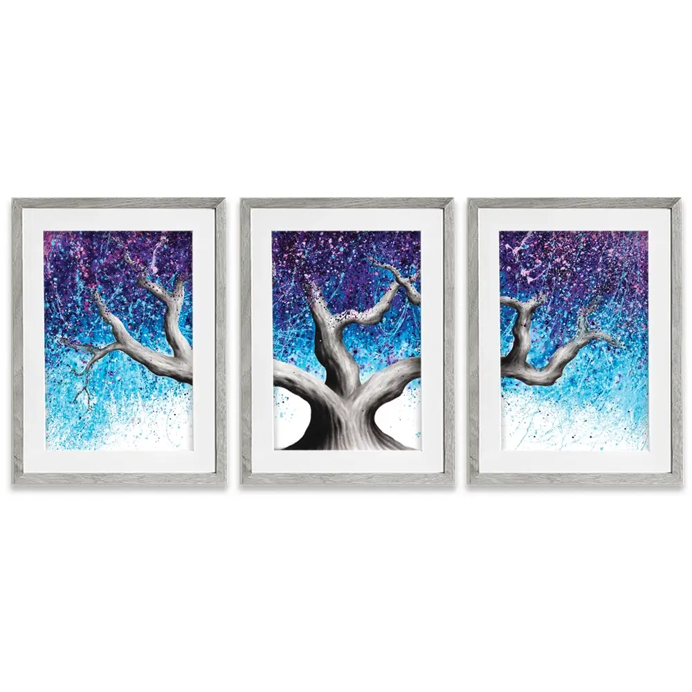 Midnight Dream Tree Framed Art Print Trio Midnight Dream Tree Framed Art Print Trio wall art product Ashvin Harrison