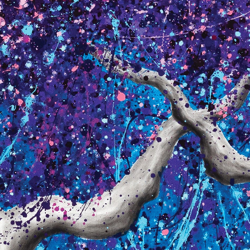 Midnight Dream Tree Square Canvas Print wall art product Ashvin Harrison