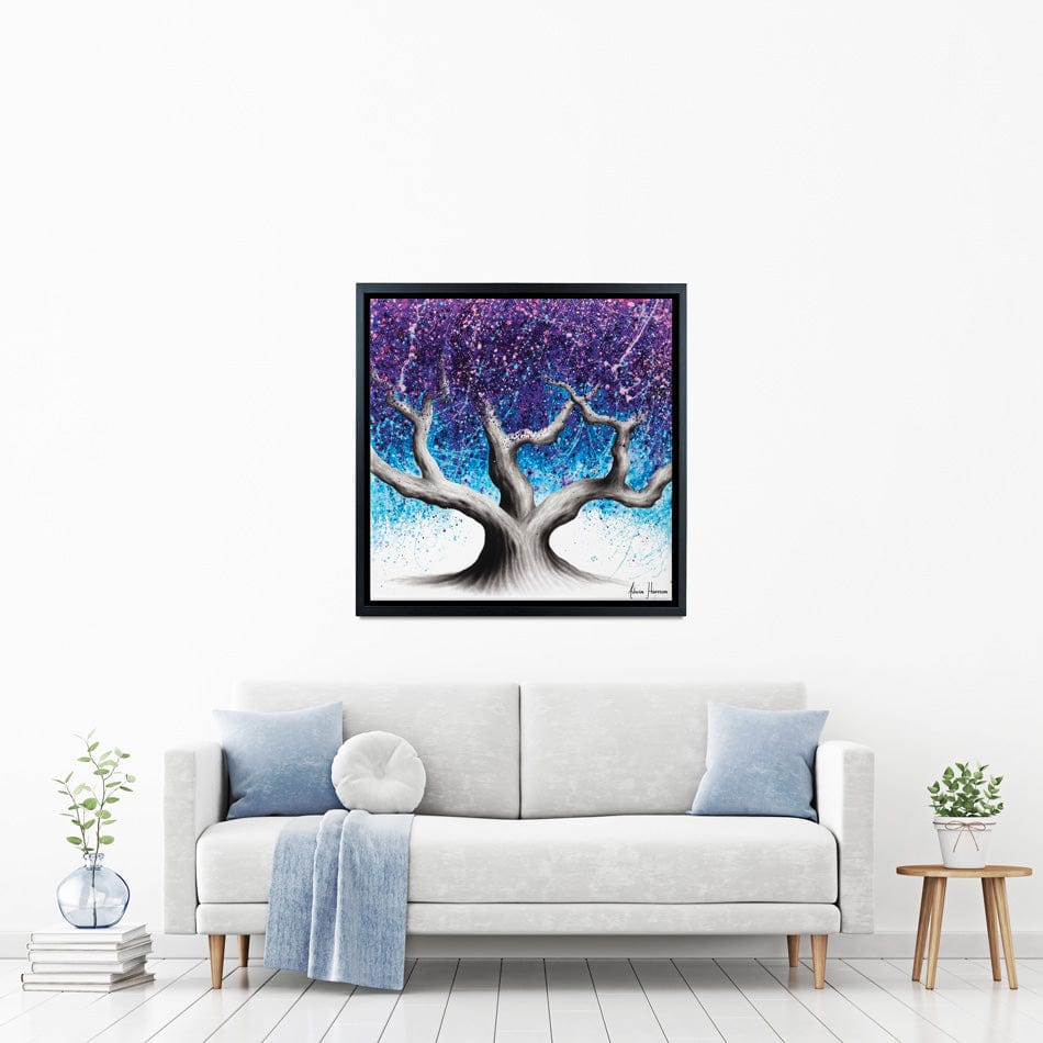 Midnight Dream Tree Square Canvas Print wall art product Ashvin Harrison
