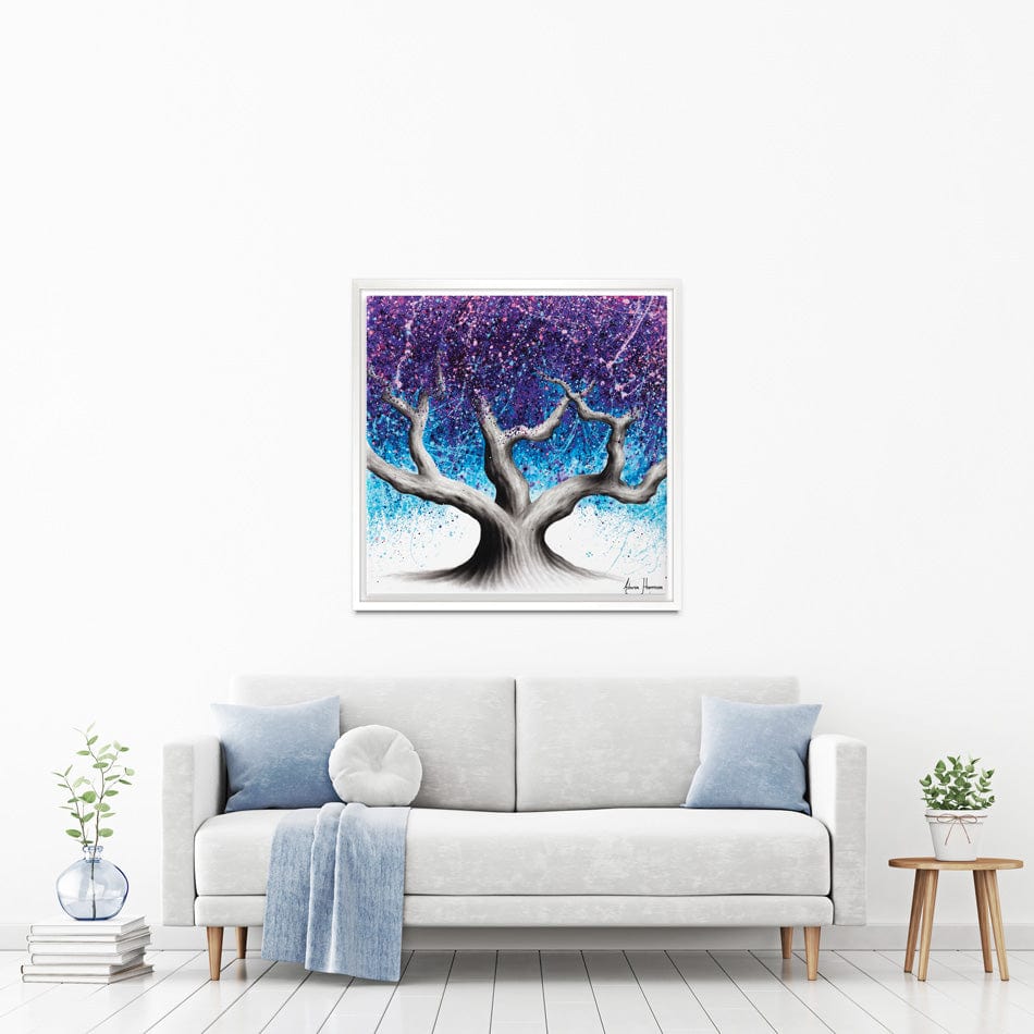 Midnight Dream Tree Square Canvas Print wall art product Ashvin Harrison
