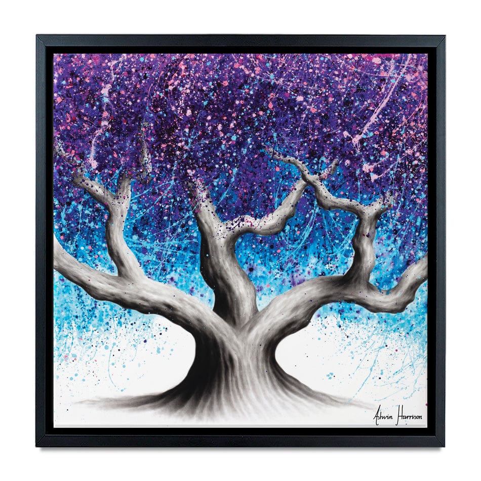 Midnight Dream Tree Square Canvas Print wall art product Ashvin Harrison