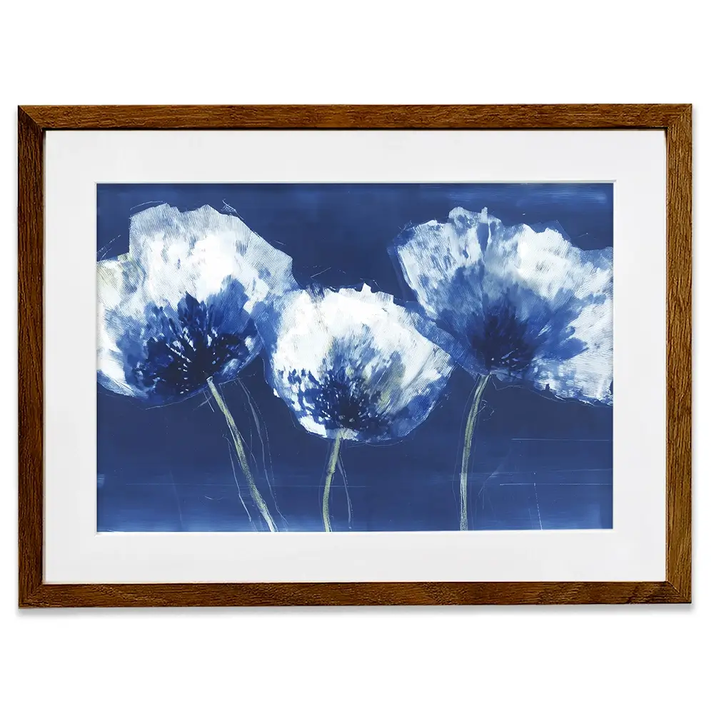 Midnight Poppies Framed Art Print Midnight Poppies Framed Art Print wall art product Chromatic Storm Studio