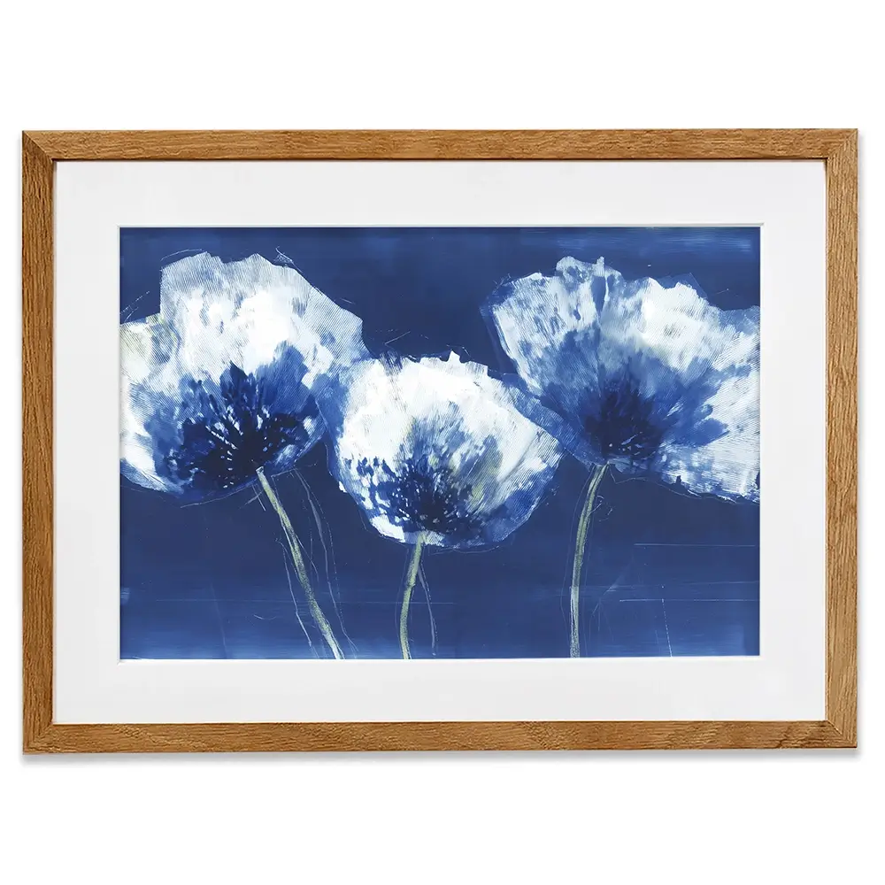 Midnight Poppies Framed Art Print Midnight Poppies Framed Art Print wall art product Chromatic Storm Studio