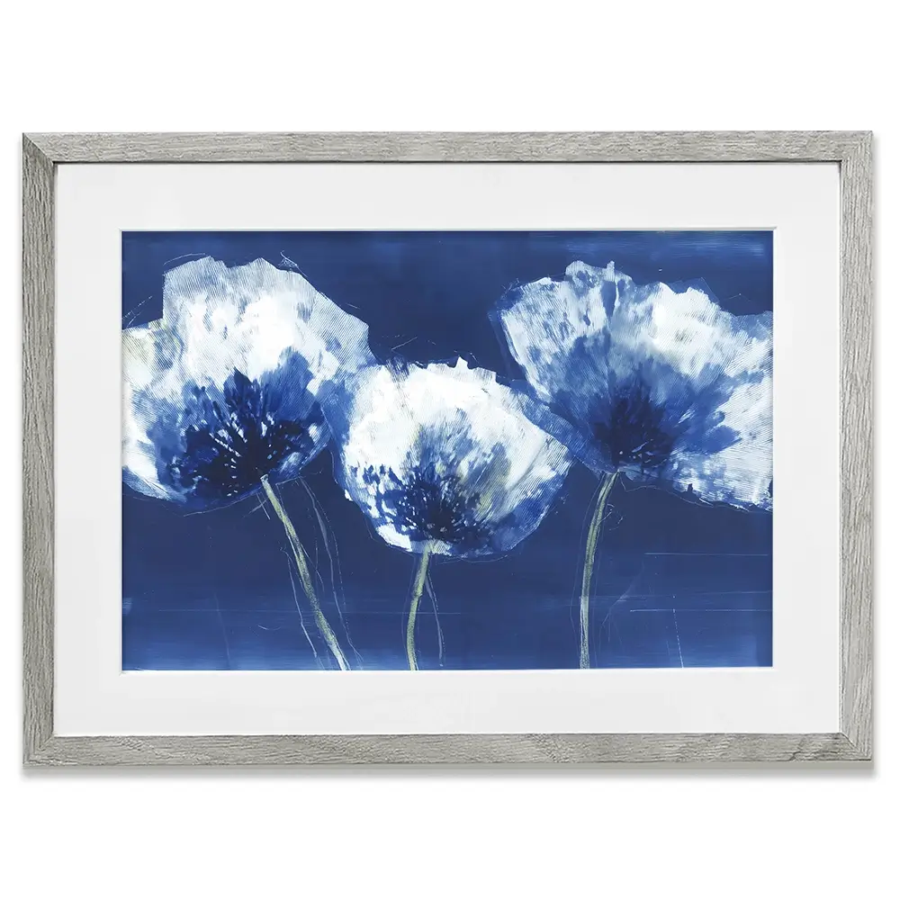 Midnight Poppies Framed Art Print Midnight Poppies Framed Art Print wall art product Chromatic Storm Studio