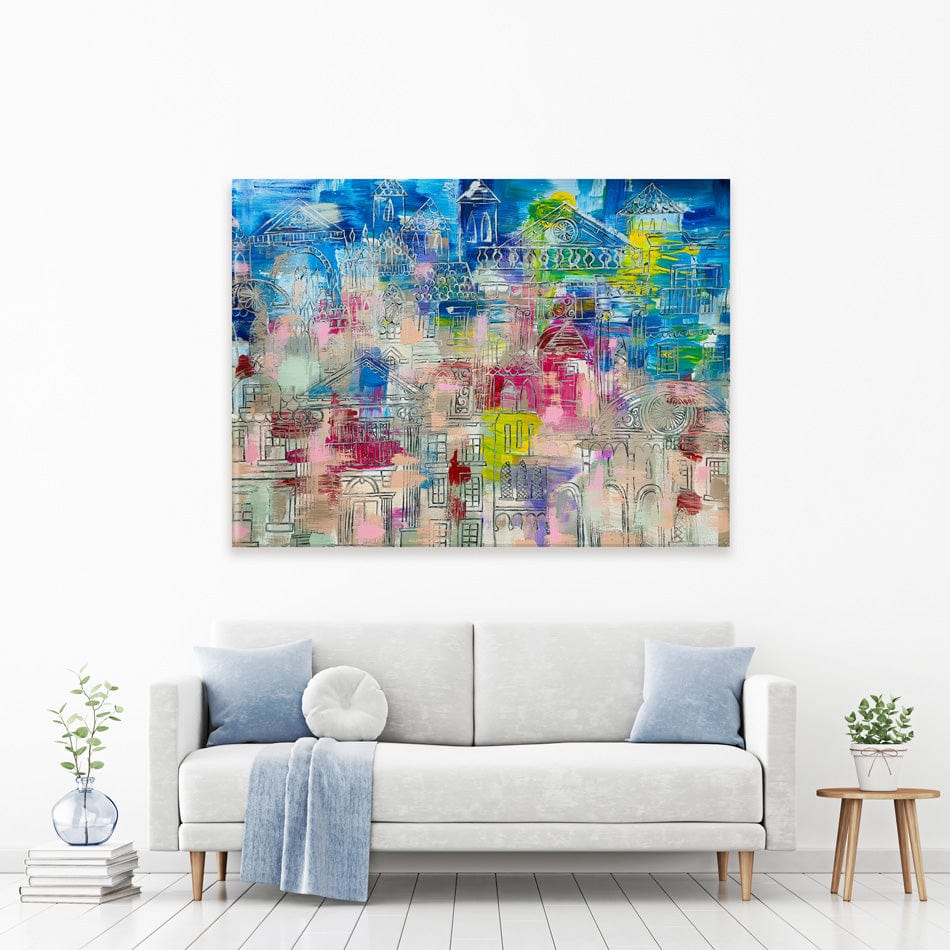 Milan Canvas Print wall art product Scarlet Sky Studio