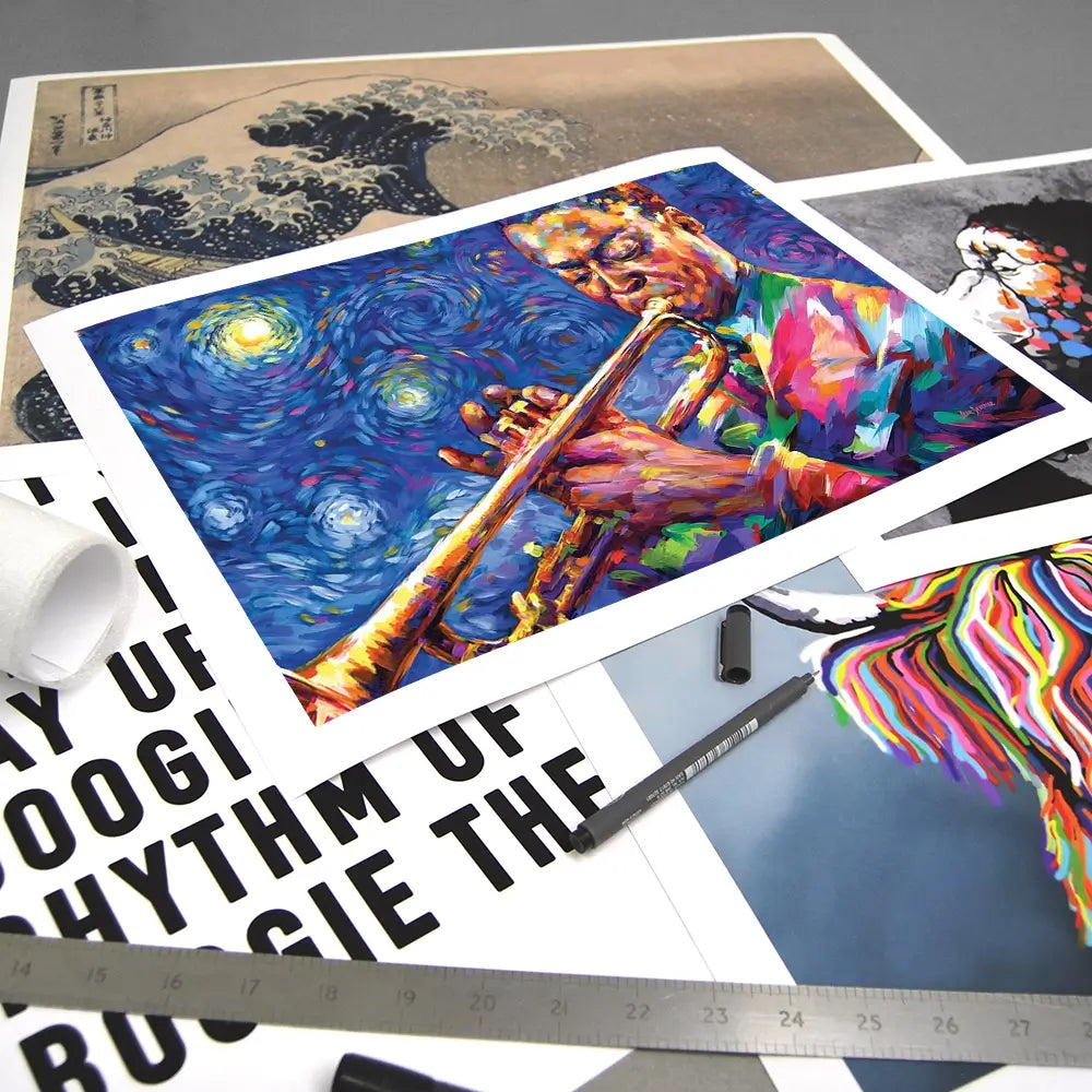 Miles Davis Starry Night Art Print Miles Davis Starry Night Art Print wall art product Leon Devenice