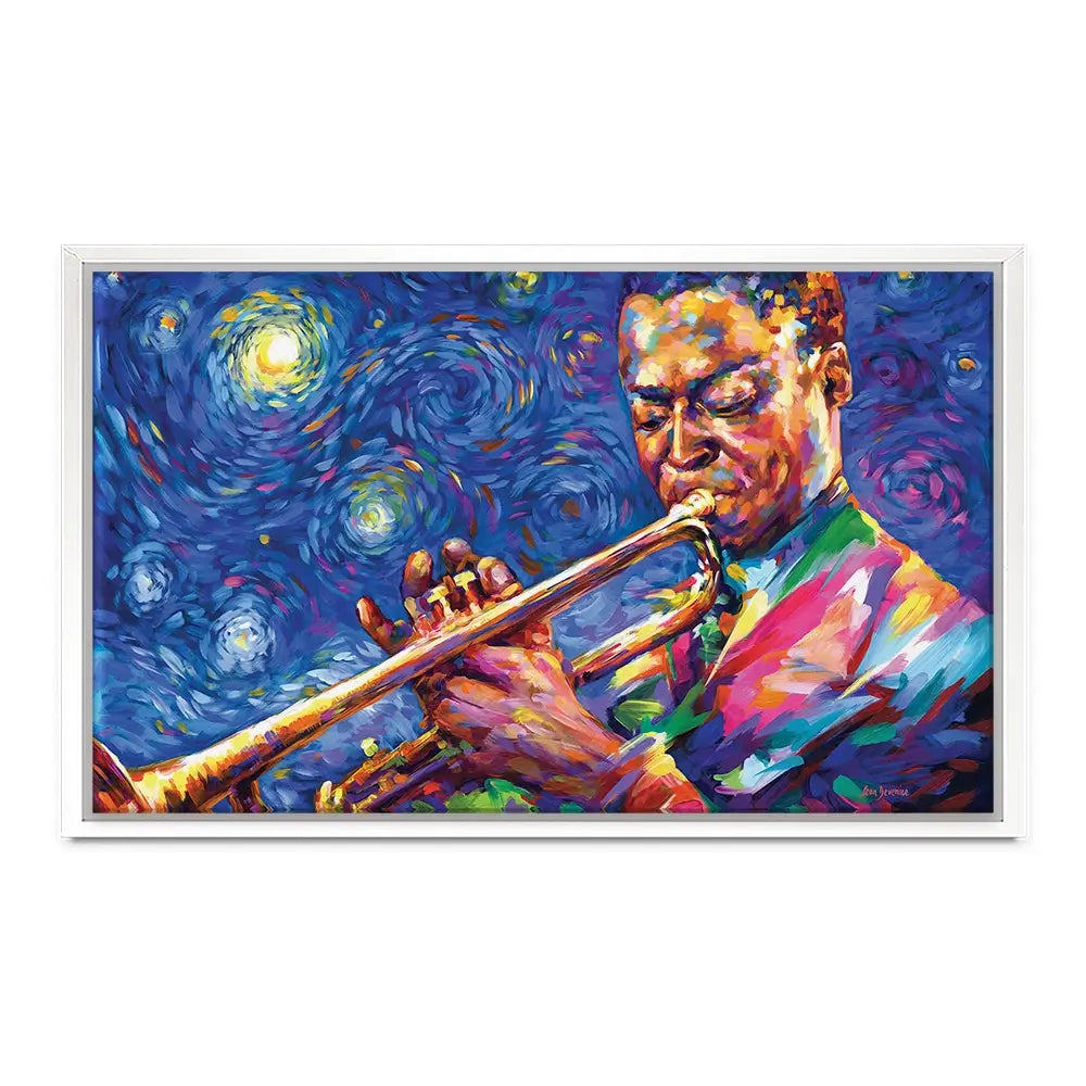 Miles Davis Starry Night Canvas Print Miles Davis Starry Night Canvas Print wall art product Leon Devenice